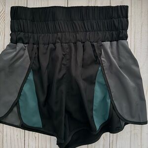 High waisted athletic shorts
